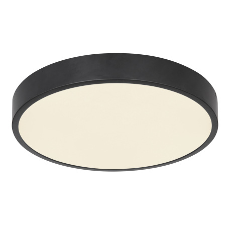 Stropné svietidlo, hliník čierny, akryl opál satinovaný, Ø 220, V: 26, vrátane 1xLED 28W 230V, 2300l