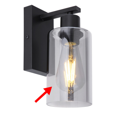 Náhradné sklo pre 15465-4H, -3D, -W, Ø 10cm, ↔ 16cm