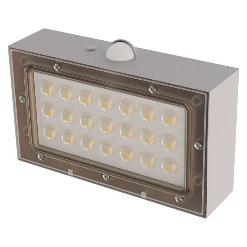 LED solárne svietidlo BRIXO so senzorom pohybu, neutrálna biela