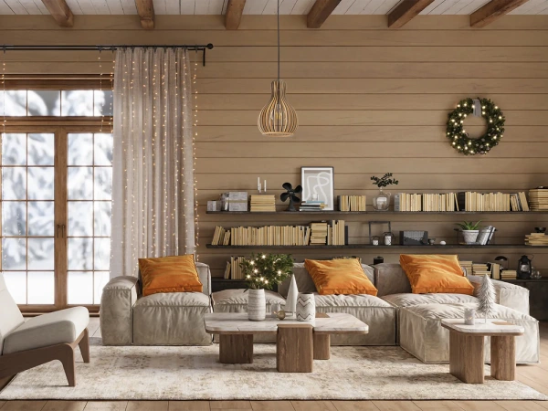 Závesný luster z masívneho dreva E27 / 200 - WRE111 7