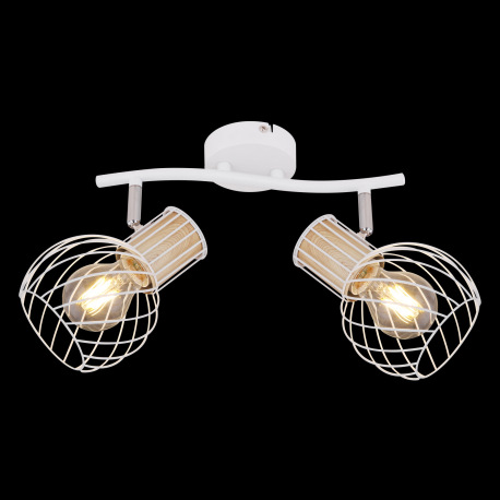 Nástenné svietidlo, kov biely, kov vo farbe imitujúcej drevo, kov biely, chróm, DxŠxV:296x230x185, b 4