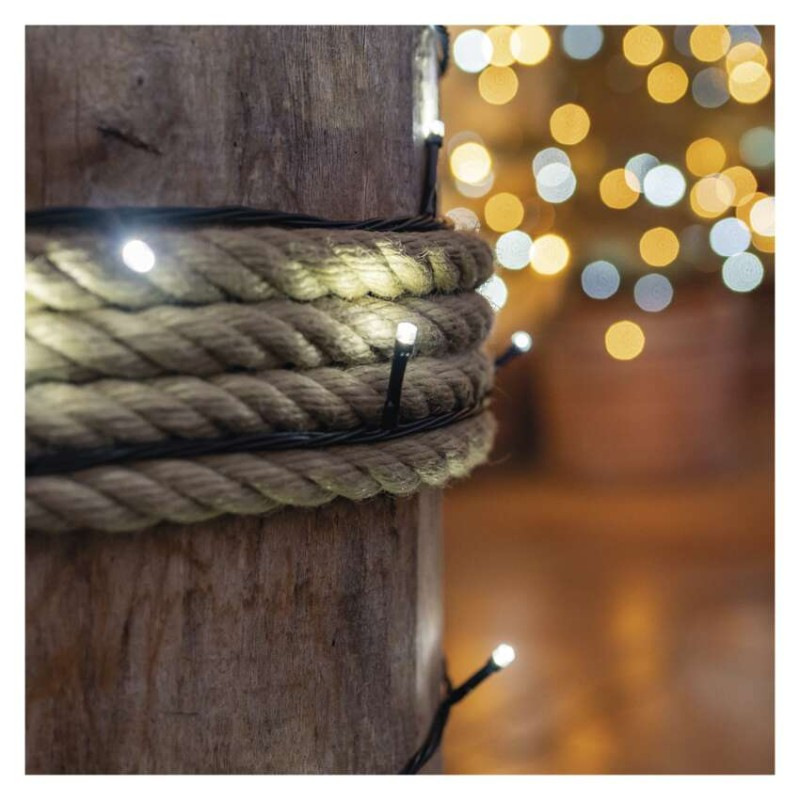 Základná sada pre spojovacie reťaze Standard, 10 m, vonkajšia, studená biela, časovač 3