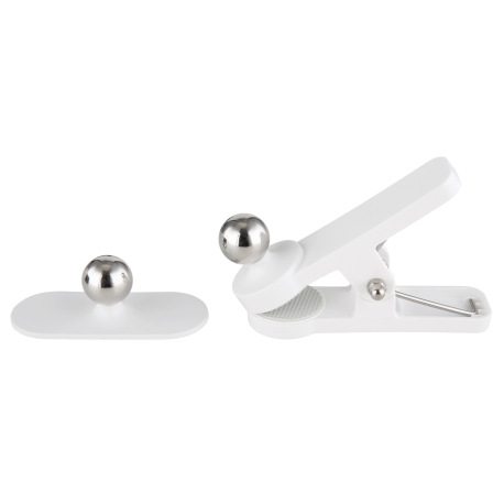 Nabíjateľná stolová lampa kov biely, dotykový stmievač, pamäťová funkcia, bez adaptéra, bat CR18650 15