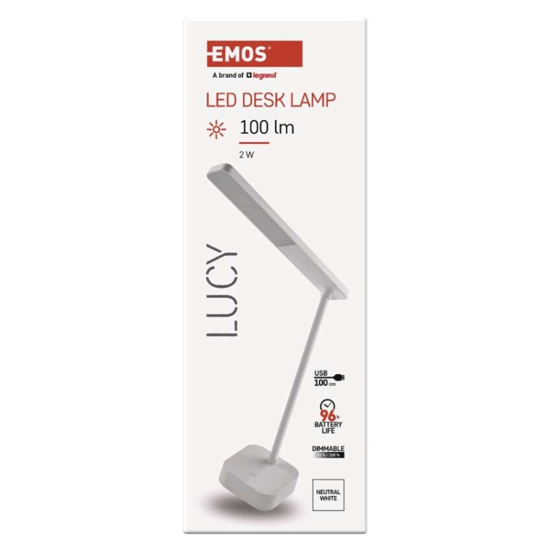 LED stolná lampa LUCY, dobíjacia 6