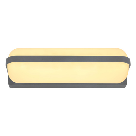 Vonkajšie svietidlo, hliník antracit, plast opál, svieti smerom dole aj hore, IP54, ŠxV:260x60, H:10 14