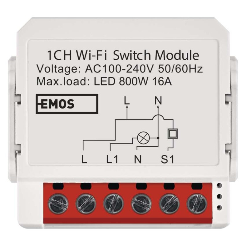GoSmart spínací modul IP-2201SW, WiFi, 1-kanálový 1