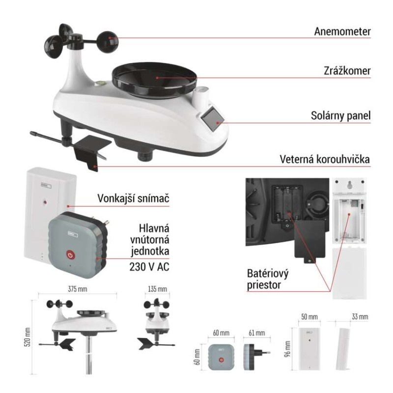 GoSmart bezdrôtová meteostanica E6000 7