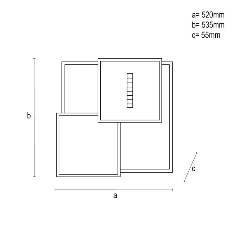LED stropné svietidlo s diaľkovým ovládačom 95W - TA1323/W 4
