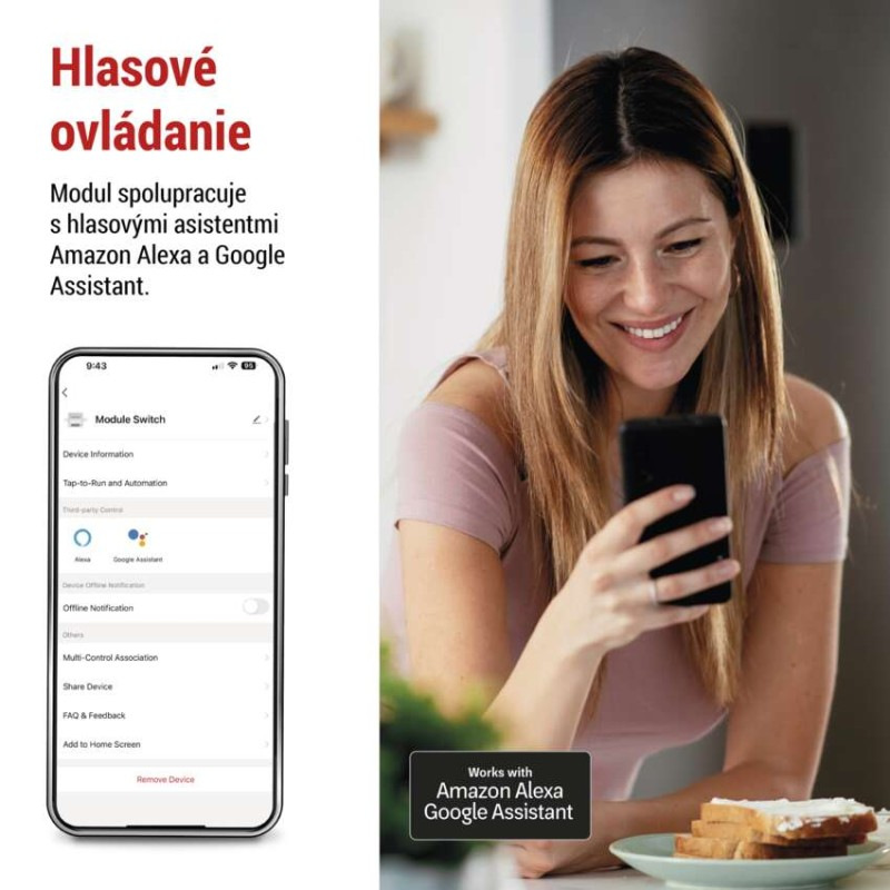 GoSmart prepínací modul IP-2104SZ, ZigBee, 2-kanálový (nevyžaduje N-vodič) 5