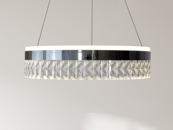 LED luxusné závesné krištáľové svietidlo s diaľkovým ovládačom 90W - TA2300/CH 3