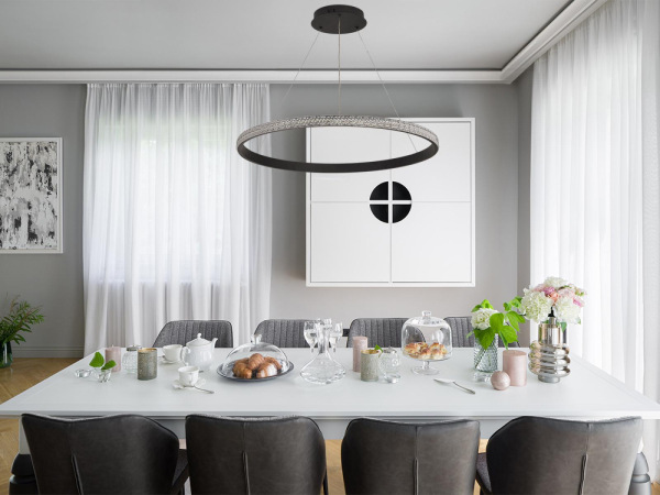 LED závesná lampa na lanku + diaľkový ovládač 55W - J4387/B 4