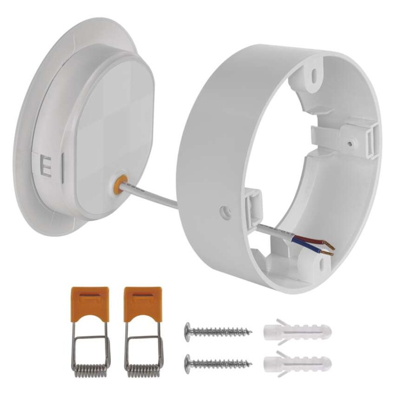 LED svietidlo 2v1 RUBIC okrúhle, biele, 9W, neutrálna biela 8