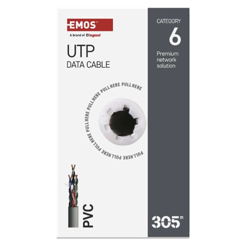 Datový kábel UTP CAT 6, 305m 5