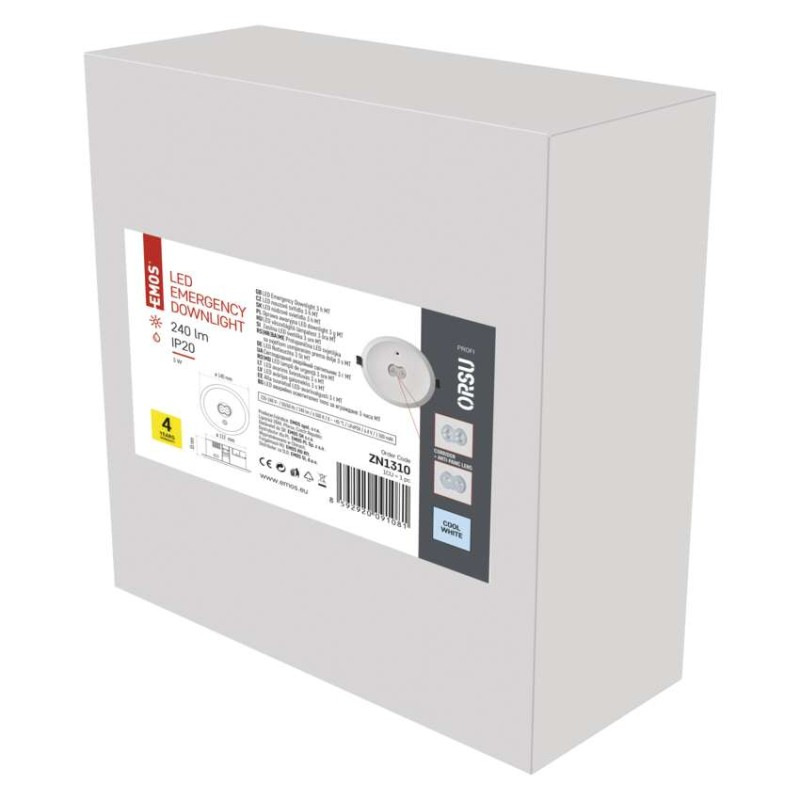 LED Núdzové svietidlo ORSU 3W 240LM 3H 5