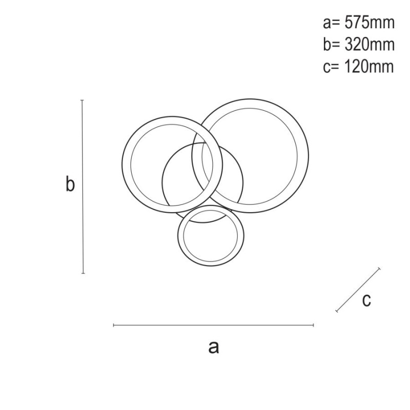 LED stropná lampa + diaľkový ovládač 40W - J3340/B 12