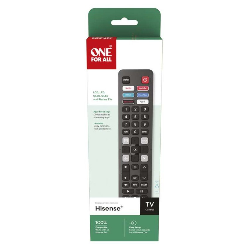 Univerzálny diaľkový ovládač OFA pre TV HISENSE 3