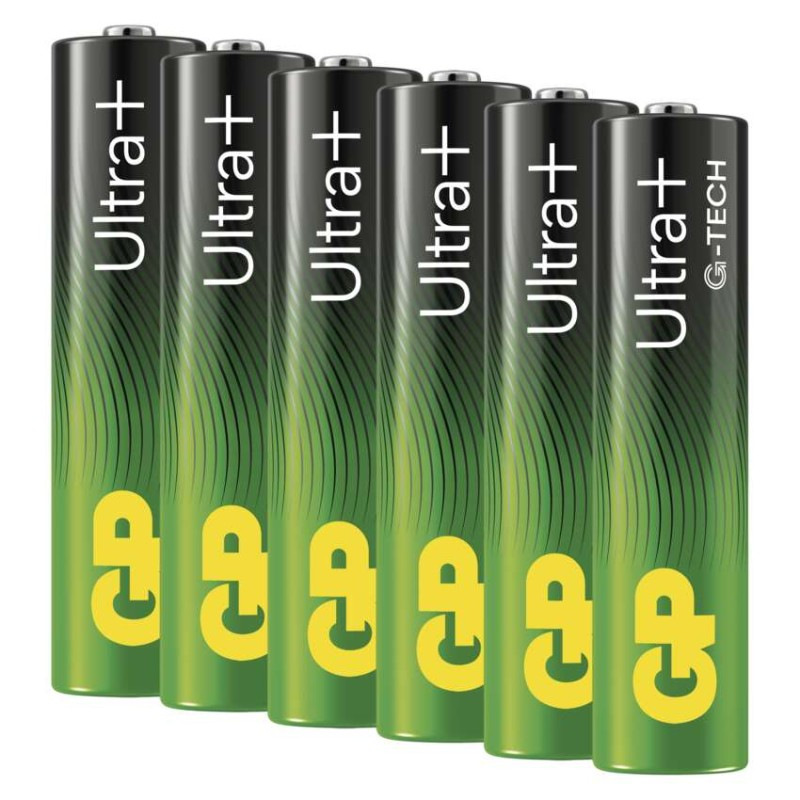 Alkalická batéria GP Ultra Plus LR03 (AAA), 6 ks 1