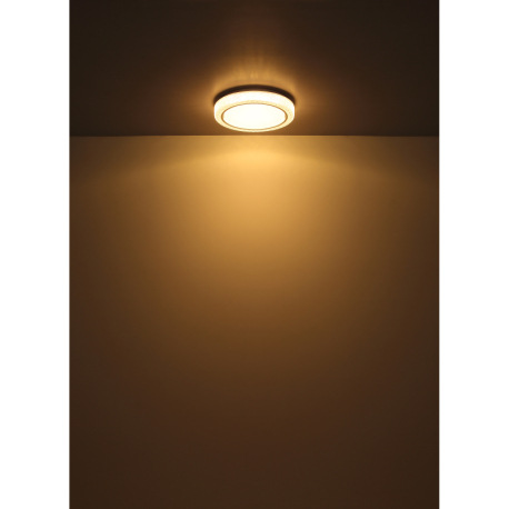 Stropné svietidlo, biely kov, plast biely, chrómový krúžok, číre plastové krištále, ø: 400 mm, V: 80 5