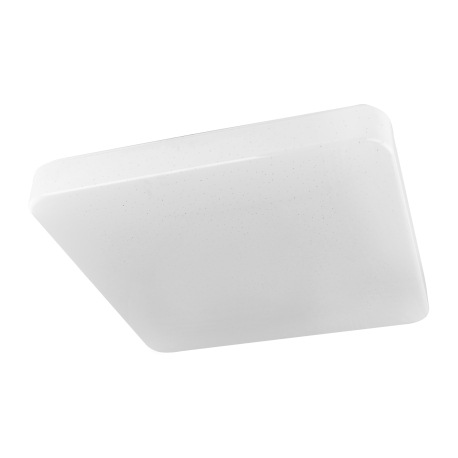 Stropné svietidlo, kov biely, plast biely, trblietavý efekt, IP44, DxŠxV:375x375x75, vrátane 1xLED 2 2