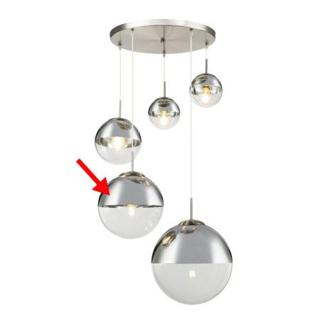 Náhradné sklo pre 15851-3, -5, ø25cm