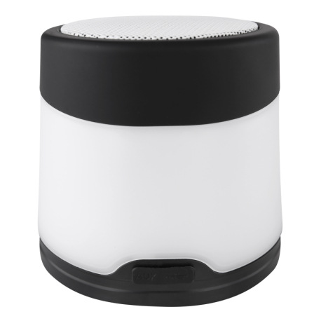 Stolová lampa, plast čierny, plast biely, Bluetooth reproduktor 5W, s AUX, USB kábel 1m, vypínač, zm 3