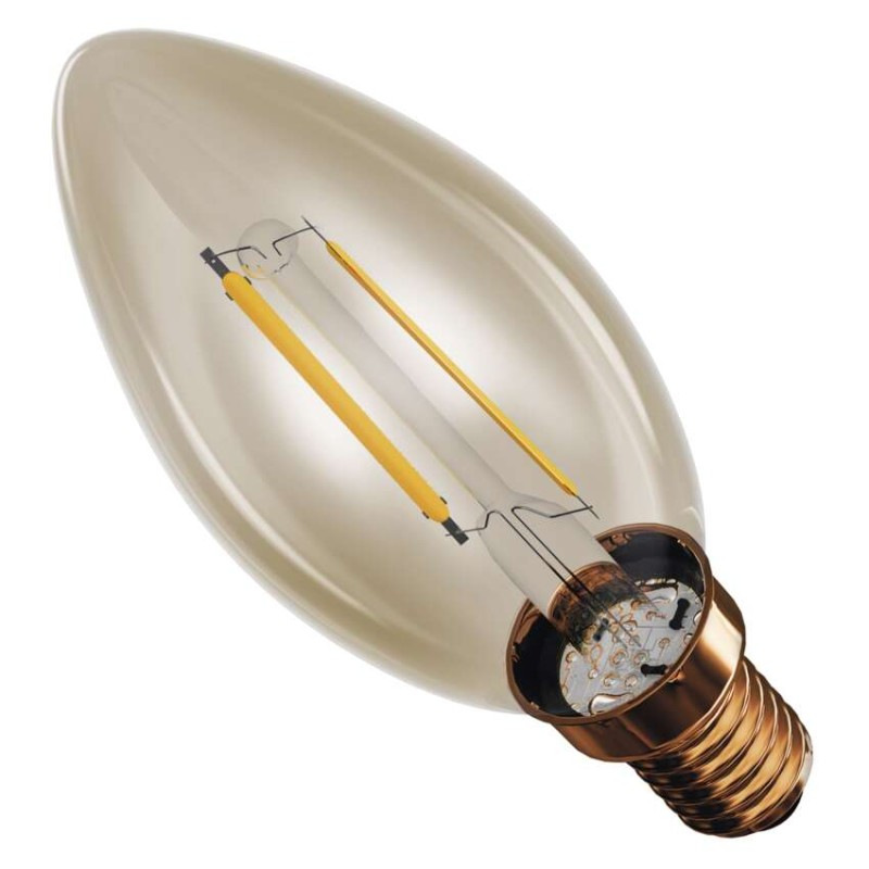 LED žiarovka Vintage sviečka / E14 / 2,5 W (20 W) / 225 lm / Teplá biela 10