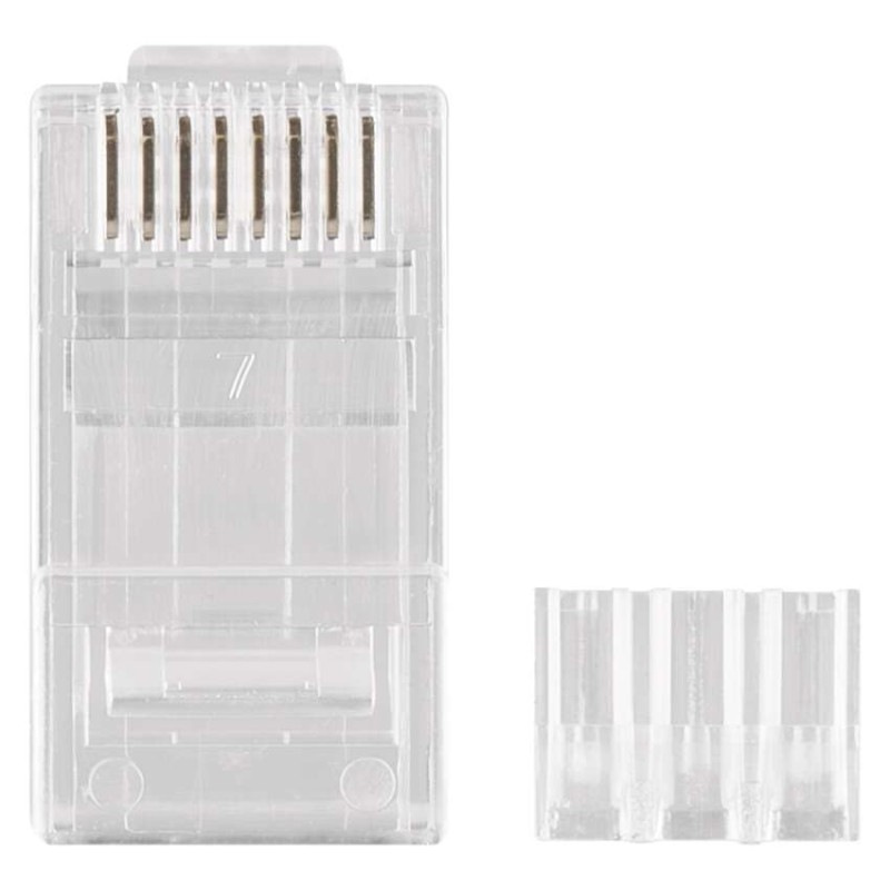 Konektor RJ45 pre UTP kábel (drôt), priehľadný 1