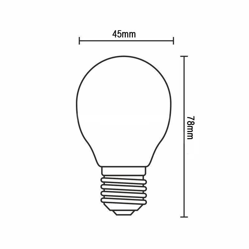 LED žiarovka / filament 4W - G45 / E14 / 3000K - ZLF812 4