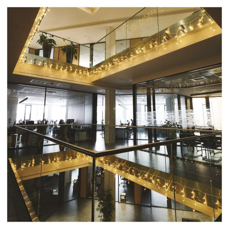 Profi LED spojovacia reťaz biela – cencúle, 3 m, vonkajšia, teplá biela 4