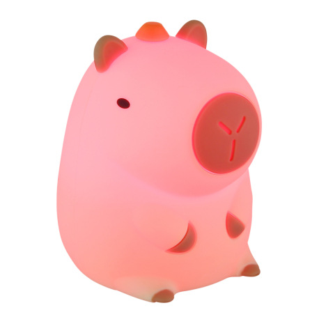 Stolové svietidlo, plast svetlý, hnedý, spínač, dotykové zapnutie/vypnutie, dotykový stmievač, RGB č 8