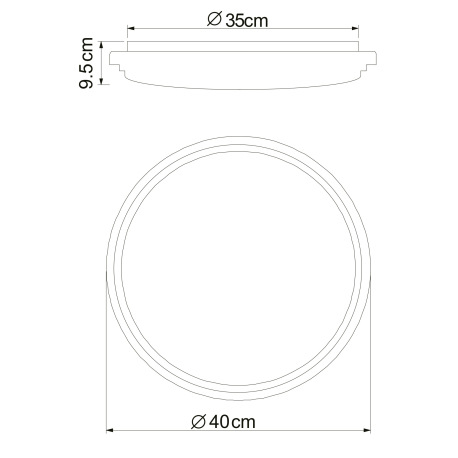Stropné svietidlo, kov biely, akryl biely, stmievateľné, fixácia farby, pamäťová funkcia, diaľ.ovlád 19