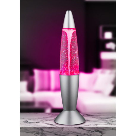 Dekoratívne svietidlo, plast sivý a priehľadný, prevádzka s batériou alebo adaptérom, vypínač, zmena 2