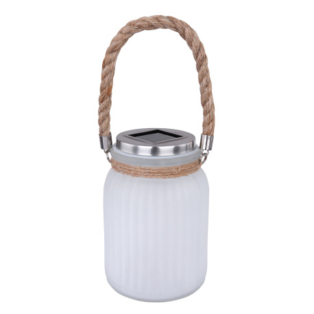 Solárne svietidlo, plast, sklo satinované, blikajúca LED dióda, efekt ohňa, IP44, akumulátor AA 200m 3