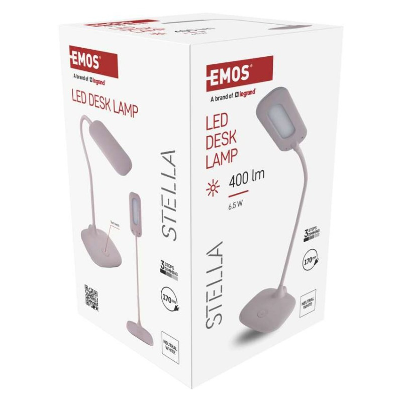 LED stolná lampa STELLA, ružová 11