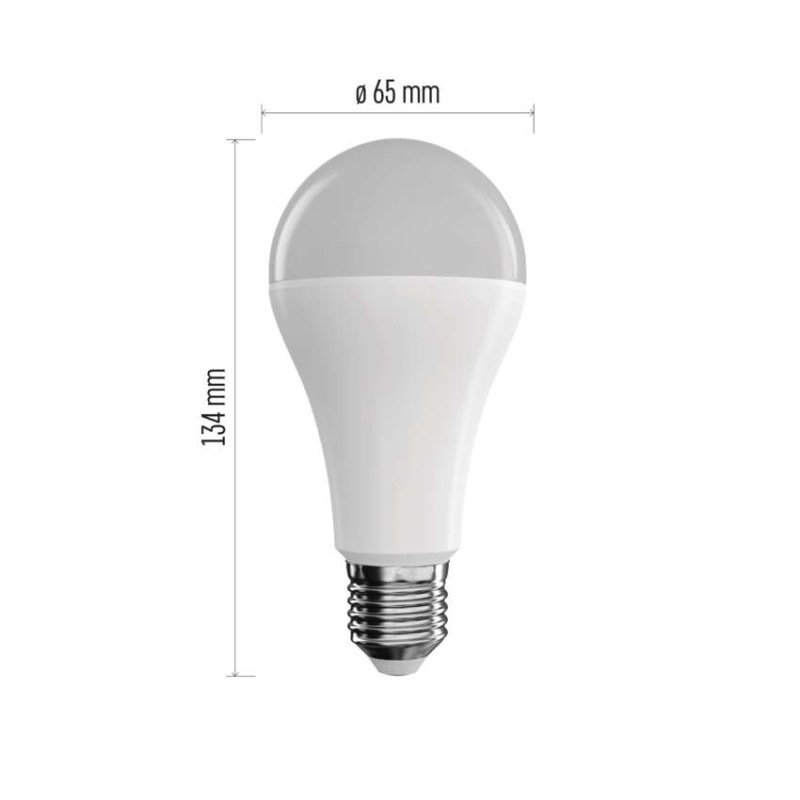 LED žiarovka GoSmart A65 / E27 / 14 W (94 W) / 1 400 lm / RGB / stmievateľná / Zigbee 1