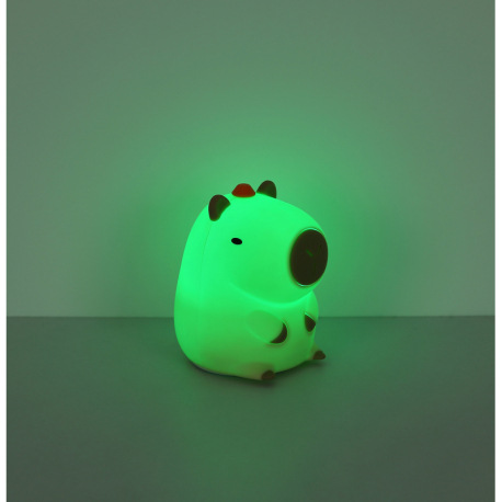Stolové svietidlo, plast svetlý, hnedý, spínač, dotykové zapnutie/vypnutie, dotykový stmievač, RGB č 15