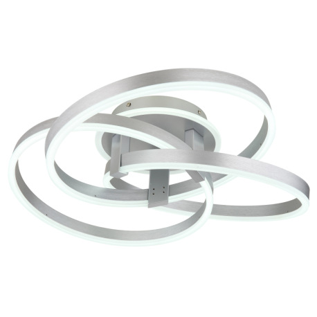 Stropné svietidlo, brúsený hliník, kov sivý mat, akryl biely mat, stmievateľné, niekoľko úrovní pomo 5