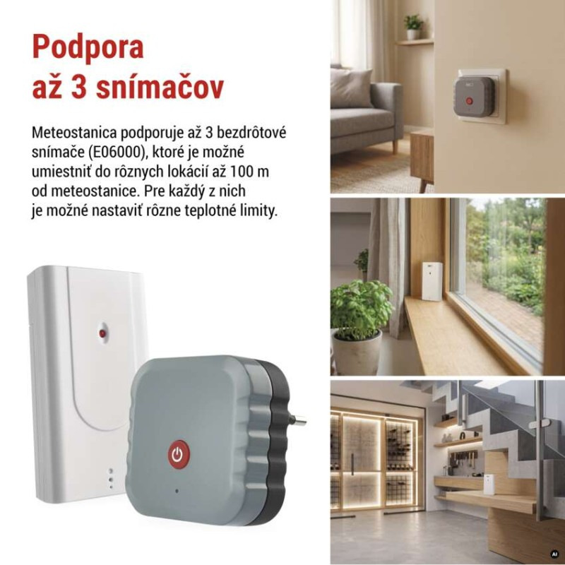 GoSmart bezdrôtová meteostanica E6000 5