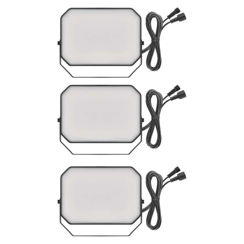 GoSmart vonkajší LED reflektor, štartovacia sada, 3 diely, 14 W, RGBIC stmievateľný, WiFi 8