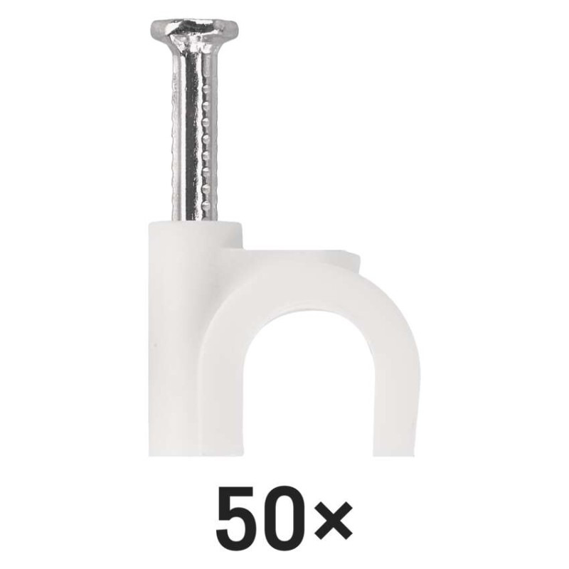 Káblová príchytka 10 mm, biela, 50 ks 4