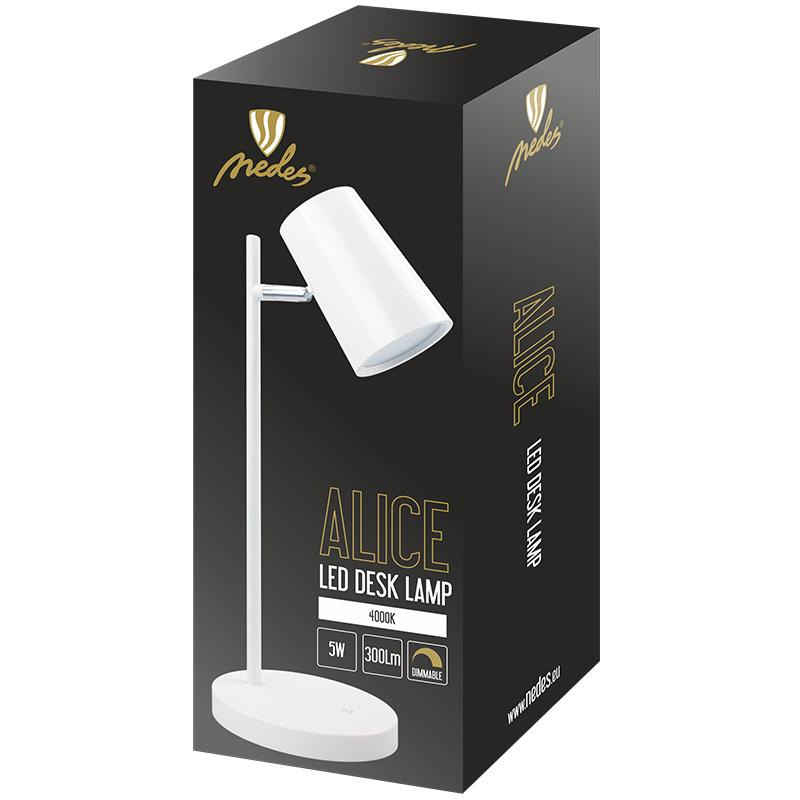 LED stolná lampa ALICE 5W stmievateľná - DL1205/W 4