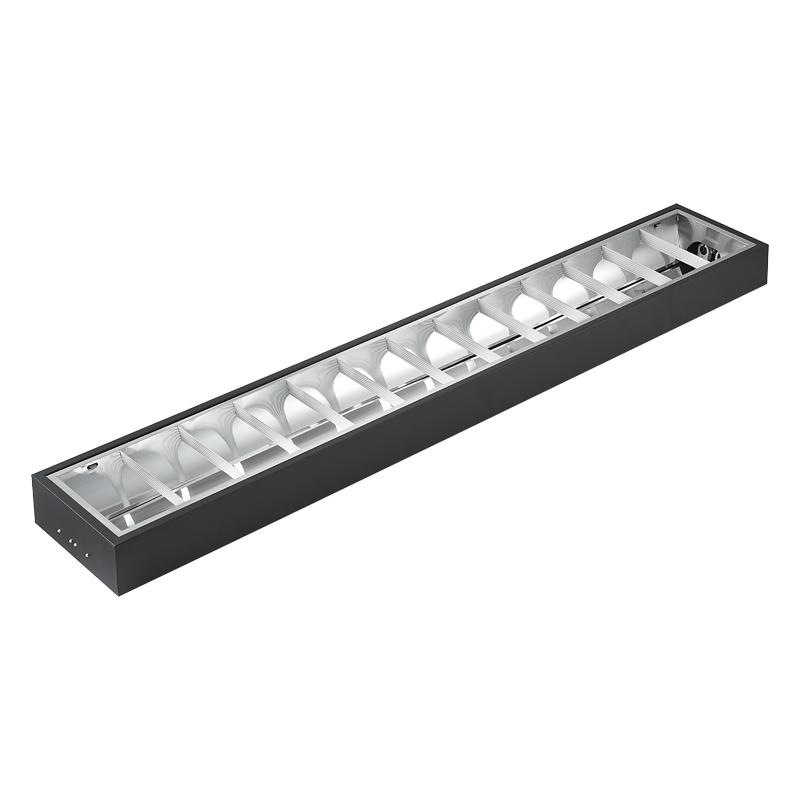 Čierne žiarivkové prisadené svietidlo na 2 x T8 ( 120cm LED trubica ) - TL302B 9