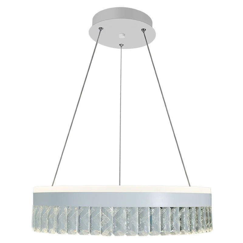 LED luxusné závesné krištáľové svietidlo s diaľkovým ovládačom 90W - TA2300/W 10