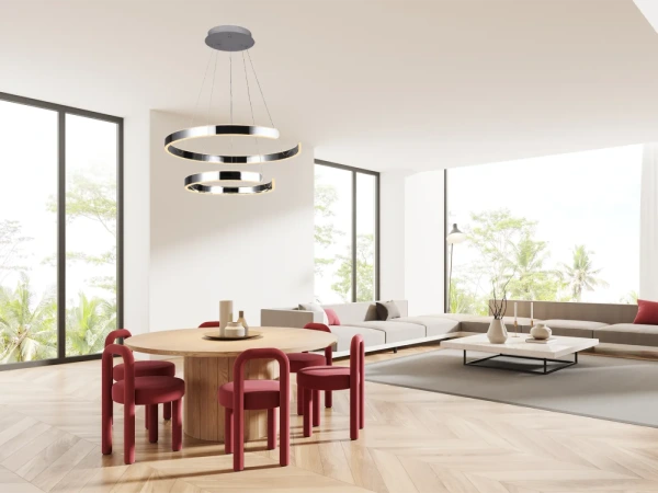 LED závesná lampa na lanku + diaľkový ovládač 120W - J4328/CH 9