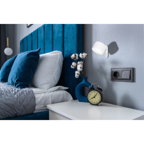 Nabíjateľná stolová lampa kov biely, dotykový stmievač, pamäťová funkcia, bez adaptéra, bat CR18650 2