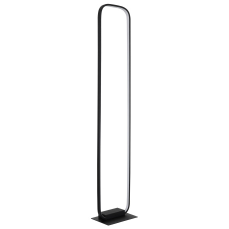 Stojanové svietidlo, kov čierny, plast opál, kábel 1,8m, vypínač, DxŠxV:230x180x1300, vrátane 1xLED 8