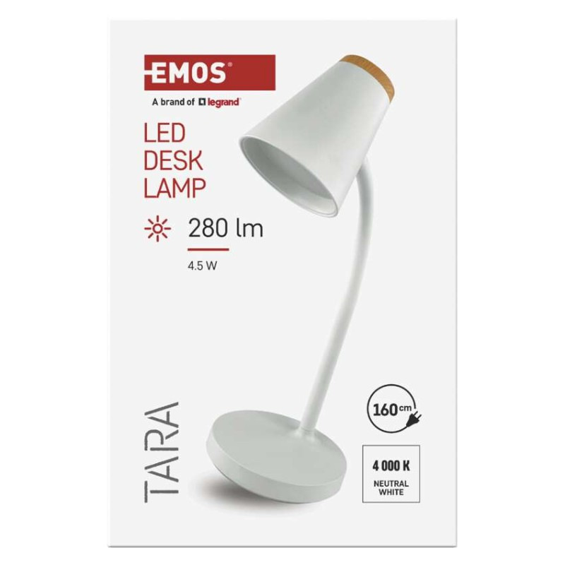 LED stolná lampa TARA, biela 10