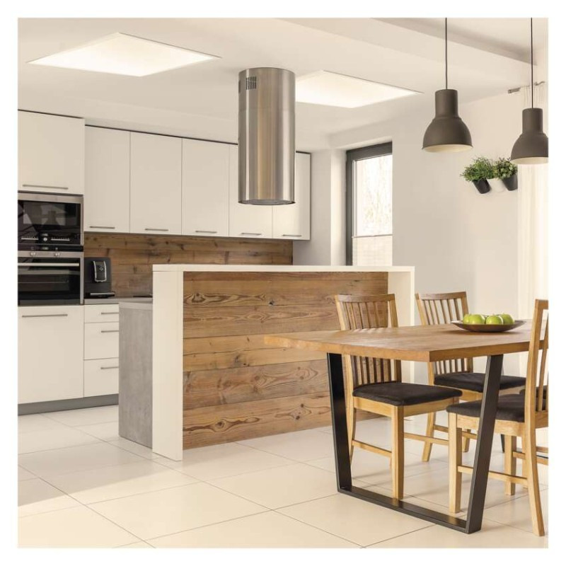 LED panel MAXXO 60×60, štvorcový vstavaný biely, 36W teplá b. UGR 4