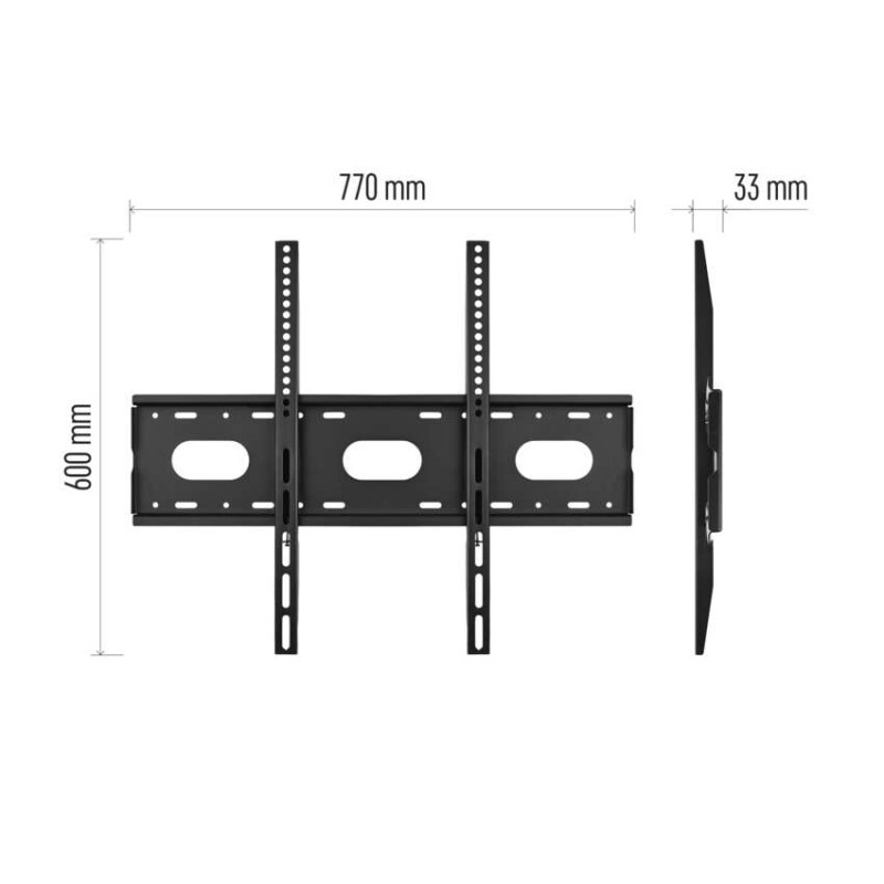 Pevný nástenný TV držiak 42–100" (107–254 cm) 9