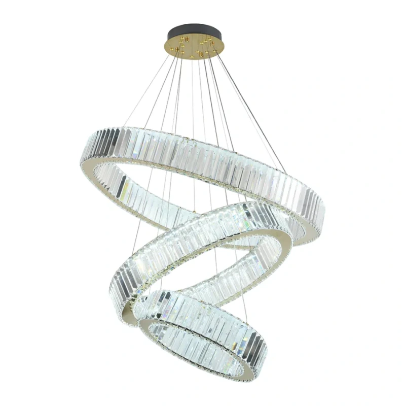LED krištáľový luster + diaľkový ovládač 115W - J6347/GCH 4